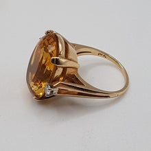 Load image into Gallery viewer, 14ct Gold Citrine and Diamond Ring