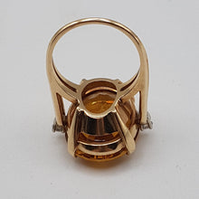 Load image into Gallery viewer, 14ct Gold Citrine and Diamond Ring