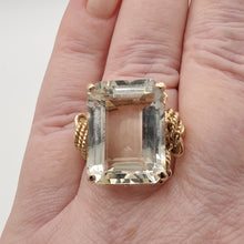 Load image into Gallery viewer, Vintage 14ct Gold Citrine Dress Ring