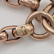 Load image into Gallery viewer, Antique 9ct Rose Gold Longuard Chain Necklace