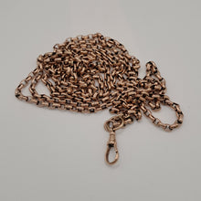 Load image into Gallery viewer, Antique 9ct Rose Gold Longuard Chain Necklace