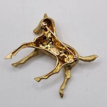 Load image into Gallery viewer, Vintage 18ct Gold Horse Brooch by Crossroads of Sport