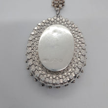 Load image into Gallery viewer, Antique Sterling Silver Locket and Book Chain