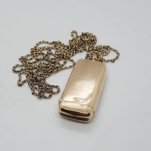 Load image into Gallery viewer, Antique 9ct Gold Sovereign Case and Vesta with 9ct Longuard Chain Pendant
