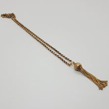 Load image into Gallery viewer, Vintage 9ct Gold Tassel Pendant and Chain