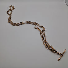 Load image into Gallery viewer, Antique 9ct Rose Gold Long Link Necklace