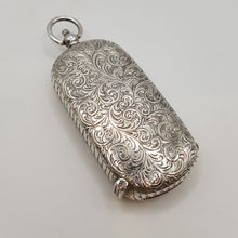 Load image into Gallery viewer, Antique Sterling Silver Sovereign Case and Vesta Case Pendant