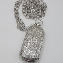 Load image into Gallery viewer, Antique Sterling Silver Sovereign Case and Vesta Case Pendant