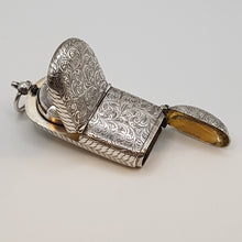 Load image into Gallery viewer, Antique Sterling Silver Sovereign Case and Vesta Case Pendant