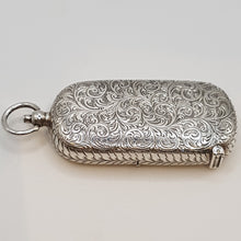 Load image into Gallery viewer, Antique Sterling Silver Sovereign Case and Vesta Case Pendant
