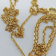 Load image into Gallery viewer, Antique 9ct Aquamarine and Pearl Lavalier Pendant