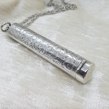 Load image into Gallery viewer, Antique Sterling Silver Case and Chain