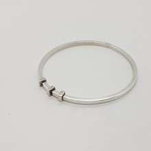 Load image into Gallery viewer, Handmade Large Sterling Silver Bangle by Yulan