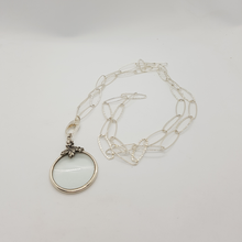 Load image into Gallery viewer, Sterling Silver Magnifying Glass and Chain