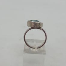 Load image into Gallery viewer, Handmade Silver Aquamarine Ring
