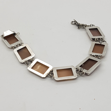 Load image into Gallery viewer, Vintage Sterling Silver Cameo Bracelet