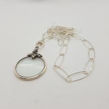 Load image into Gallery viewer, Sterling Silver Magnifying Glass and Chain