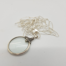 Load image into Gallery viewer, Sterling Silver Magnifying Glass and Chain