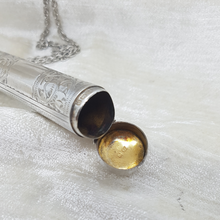 Load image into Gallery viewer, Antique Sterling Silver Case and Chain
