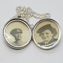 Load image into Gallery viewer, Antique Sterling Silver Locket Pendant