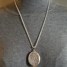 Load image into Gallery viewer, Antique Sterling Silver Locket Pendant