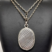 Load image into Gallery viewer, Antique Sterling Silver Sliding Locket.