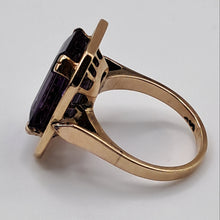 Load image into Gallery viewer, Vintage 14ct Gold Amethyst Dress Ring
