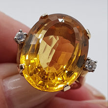 Load image into Gallery viewer, 14ct Gold Citrine and Diamond Ring
