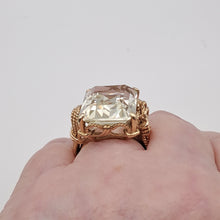 Load image into Gallery viewer, Vintage 14ct Gold Citrine Dress Ring
