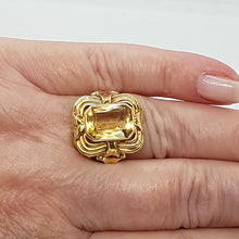 Load image into Gallery viewer, Vintage 14ct Gold Citrine Ring
