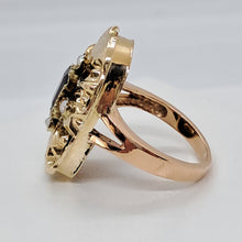 Load image into Gallery viewer, Antique 14ct Gold Almandine Garnet and Seed Pearl Ring
