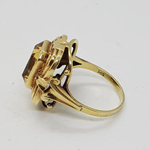 Load image into Gallery viewer, Vintage 14ct Gold Citrine Ring
