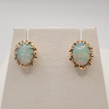 Load image into Gallery viewer, 9ct Gold Opal Stud Earrings

