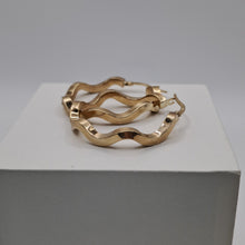 Load image into Gallery viewer, 9ct Gold Fancy Hoop Earrings
