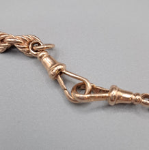 Load image into Gallery viewer, Vintage 9ct Rose Gold Double Albert Necklace
