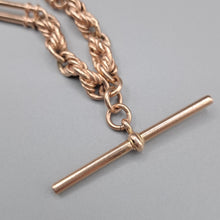 Load image into Gallery viewer, Vintage 9ct Rose Gold Double Albert Necklace
