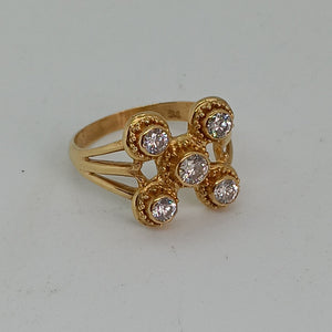 22ct Gold Diamond Ring