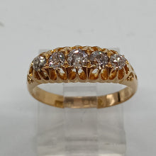 Load image into Gallery viewer, Antique 18ct Gold Five Stone Diamond Ring
