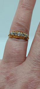 Antique 18ct Gold Five Stone Diamond Ring