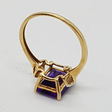 Load image into Gallery viewer, Vintage 9ct Gold Amethyst and Diamond Ring
