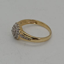 Load image into Gallery viewer, 9ct Gold Diamond Cluster Ring
