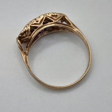 Load image into Gallery viewer, Vintage 9ct Gold Amethyst and Diamond Ring
