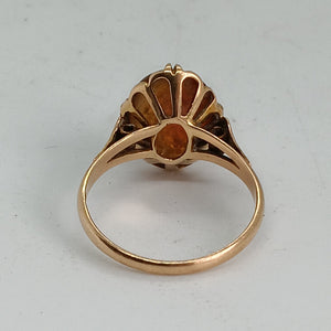 14ct Gold Agate Stone Ring