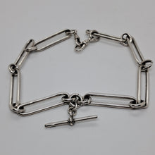 Load image into Gallery viewer, Antique Sterling Silver Double Albert Necklace
