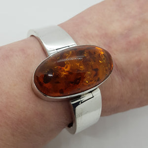 Sterling Silver Amber Bracelet