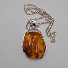 Load image into Gallery viewer, Sterling Silver Baltic Amber Pendant
