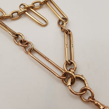Load image into Gallery viewer, Antique 9ct Gold Necklace and 14ct Gold Amethyst Pendant
