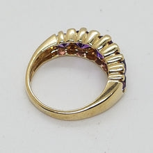 Load image into Gallery viewer, 9ct Gold Amethyst Diamond Ring
