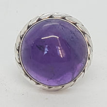 Load image into Gallery viewer, Vintage Sterling Silver Amethyst Ring
