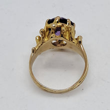Load image into Gallery viewer, Vintage 9ct Gold Amethyst Dress Ring
